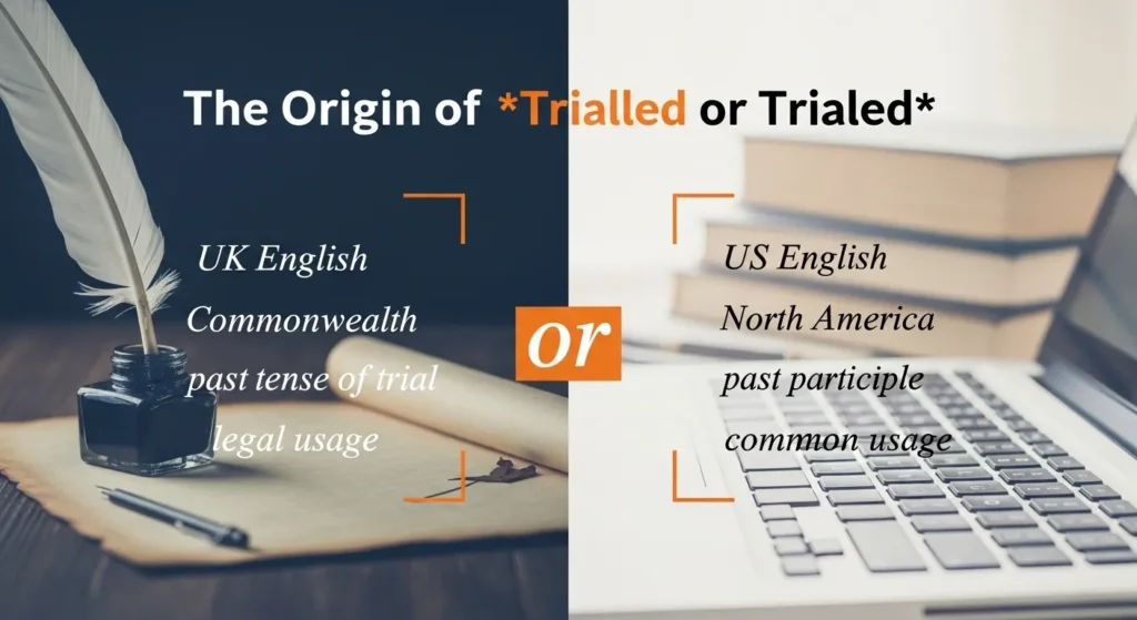 The Origin of Trialled and Trialed