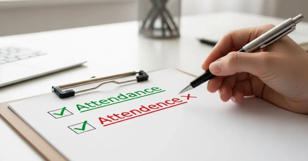 Attendance or Attendence