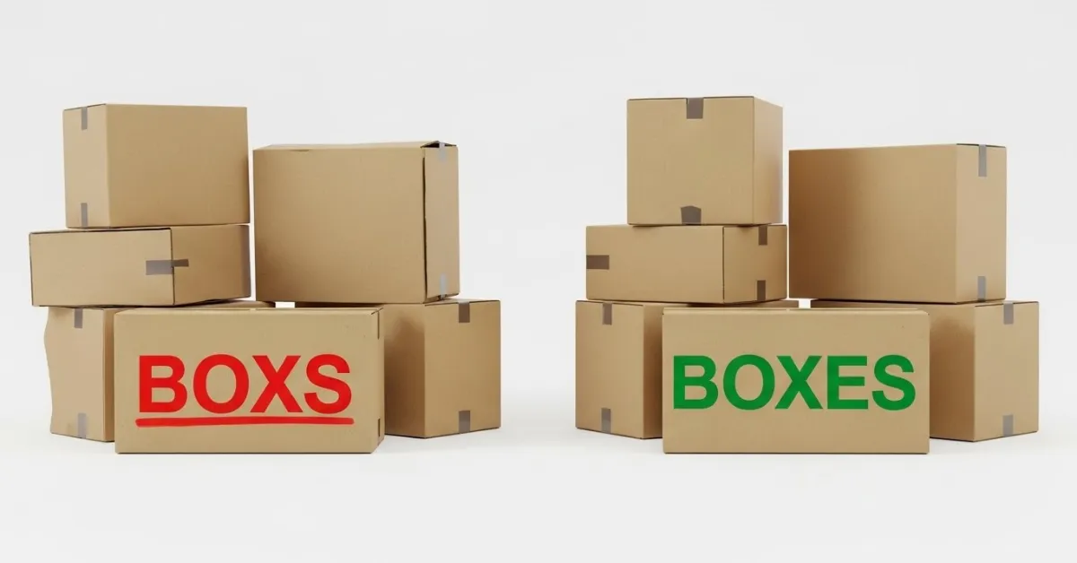 boxes or boxs