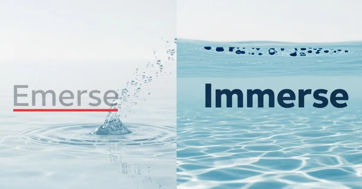 emerse or immerse