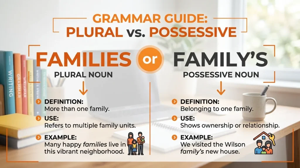 families vs family's