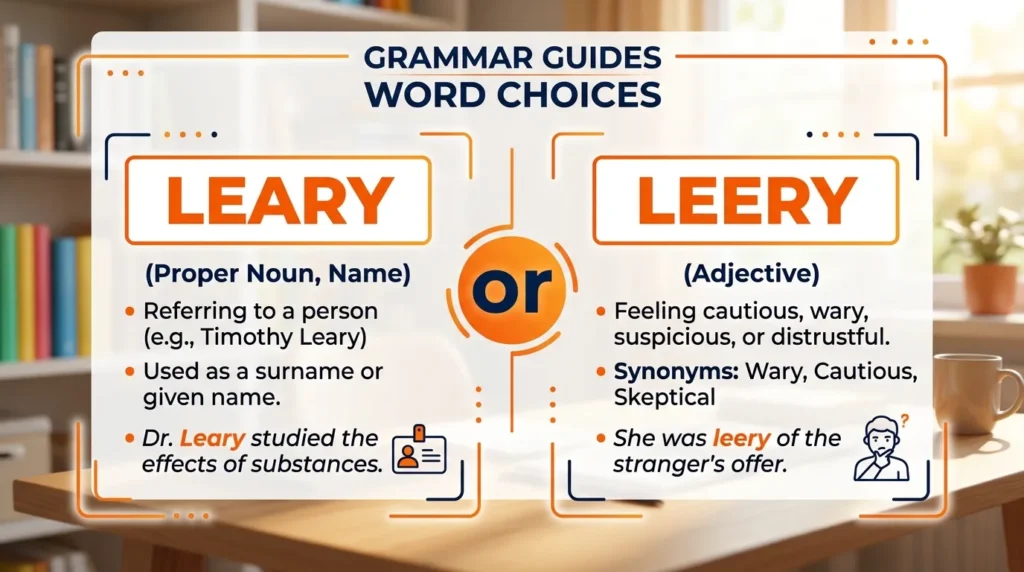Common Mistakes with Leary or Leery