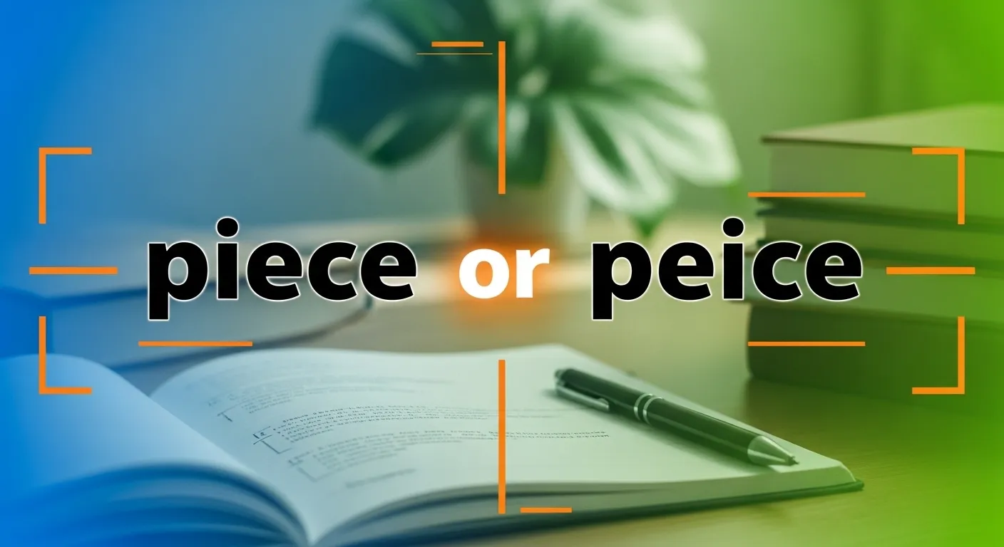 piece or peice