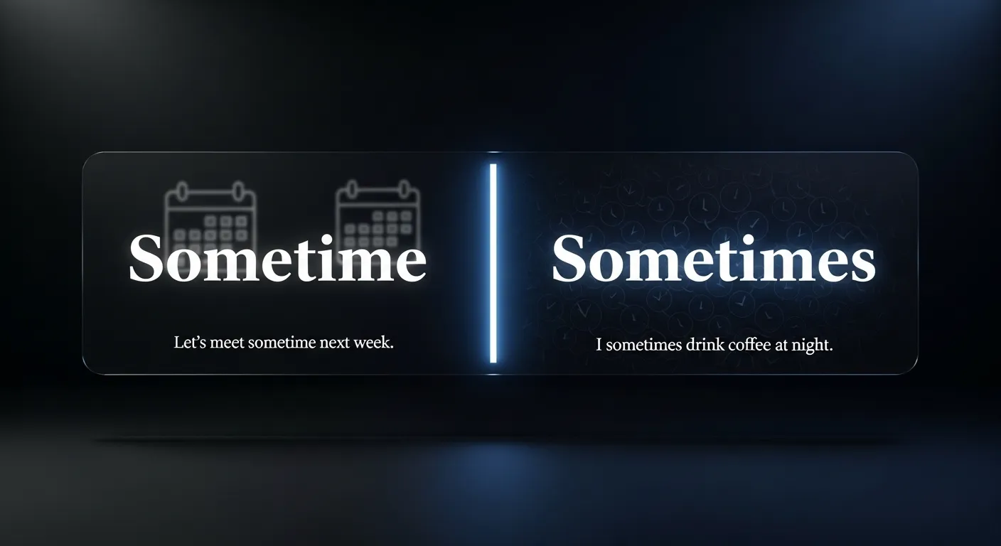 sometime or sometimes