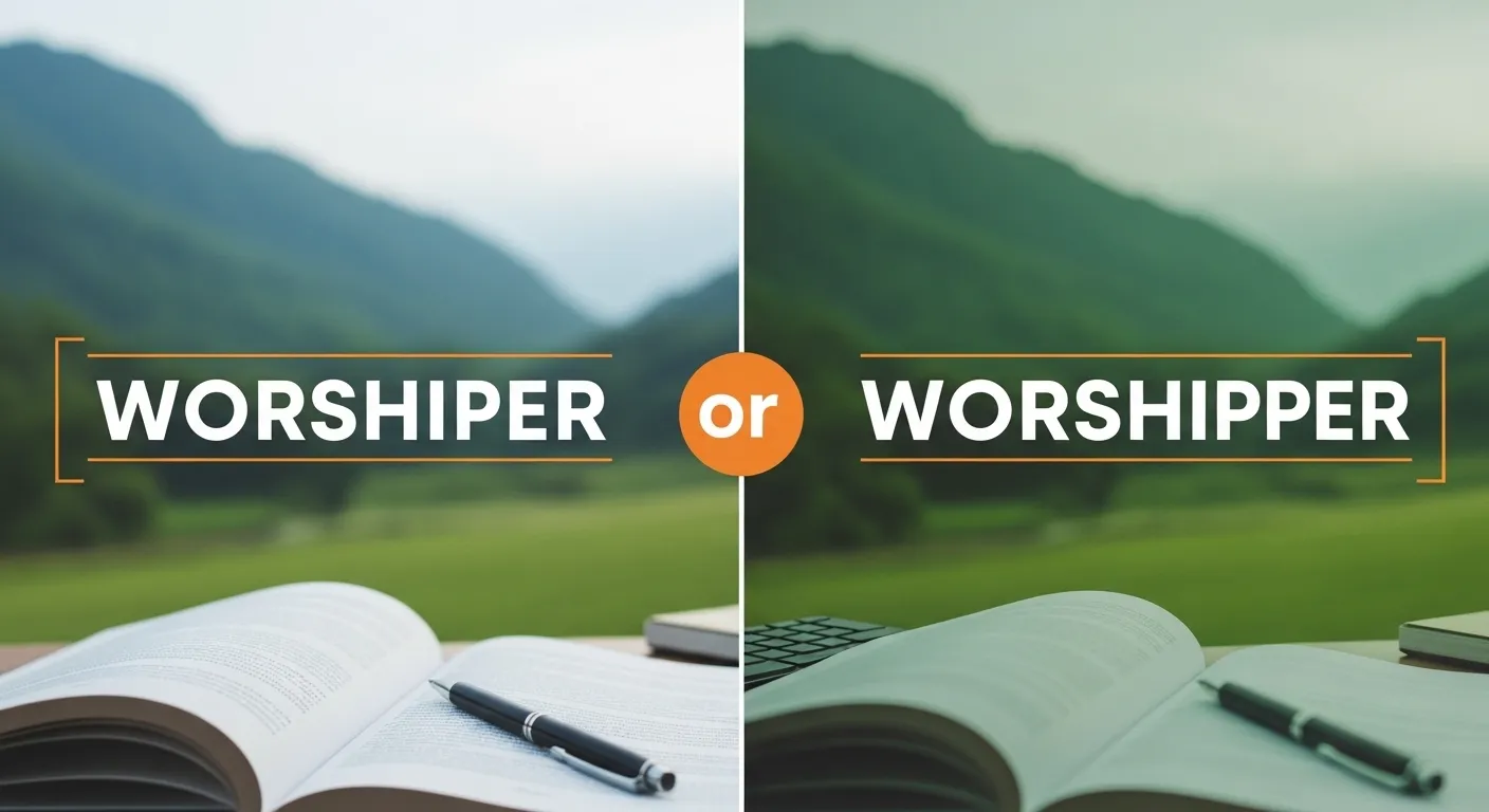 worshiper or worshipper