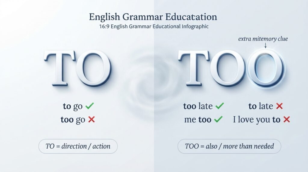 to or too