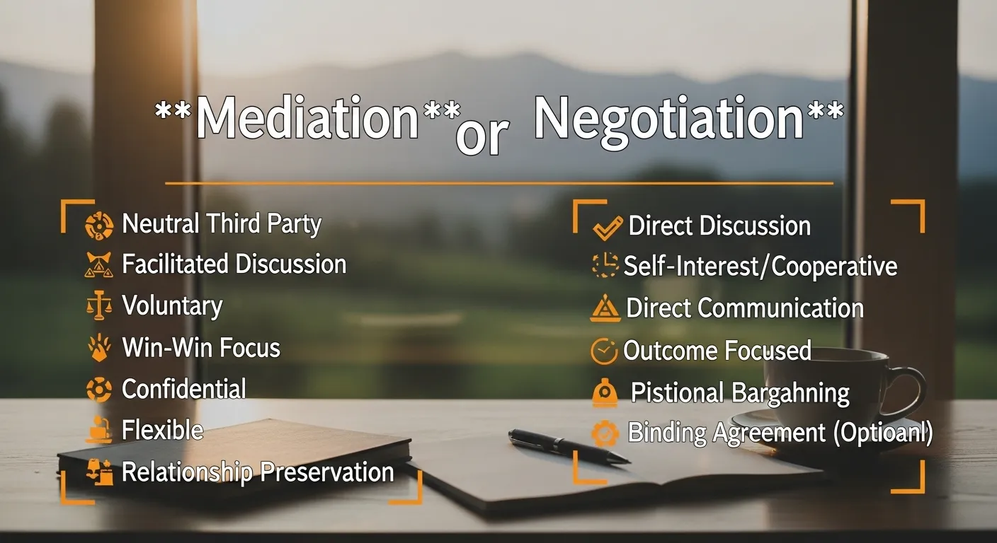 Mediation or Negotiation