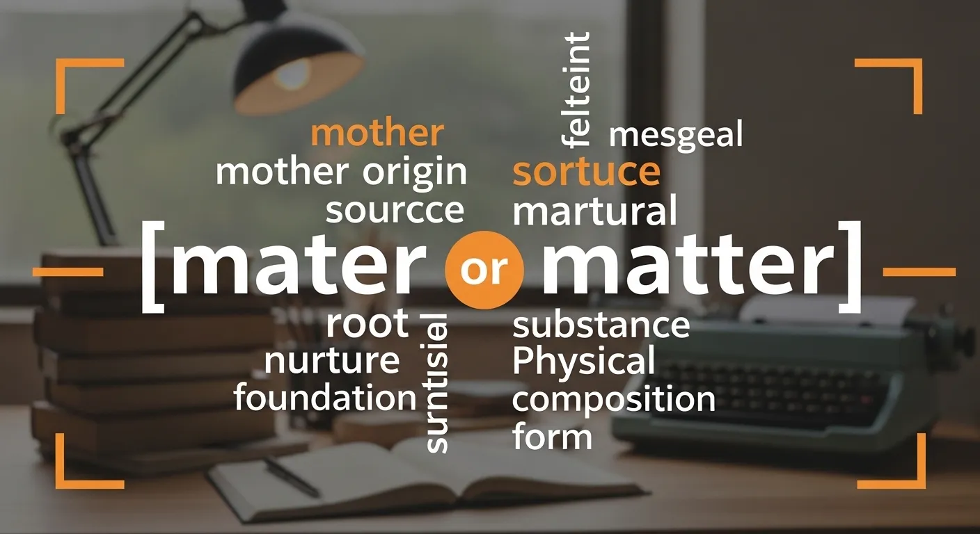 mater or matter