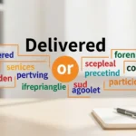 Delivered or conveyed