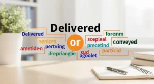 Delivered or conveyed