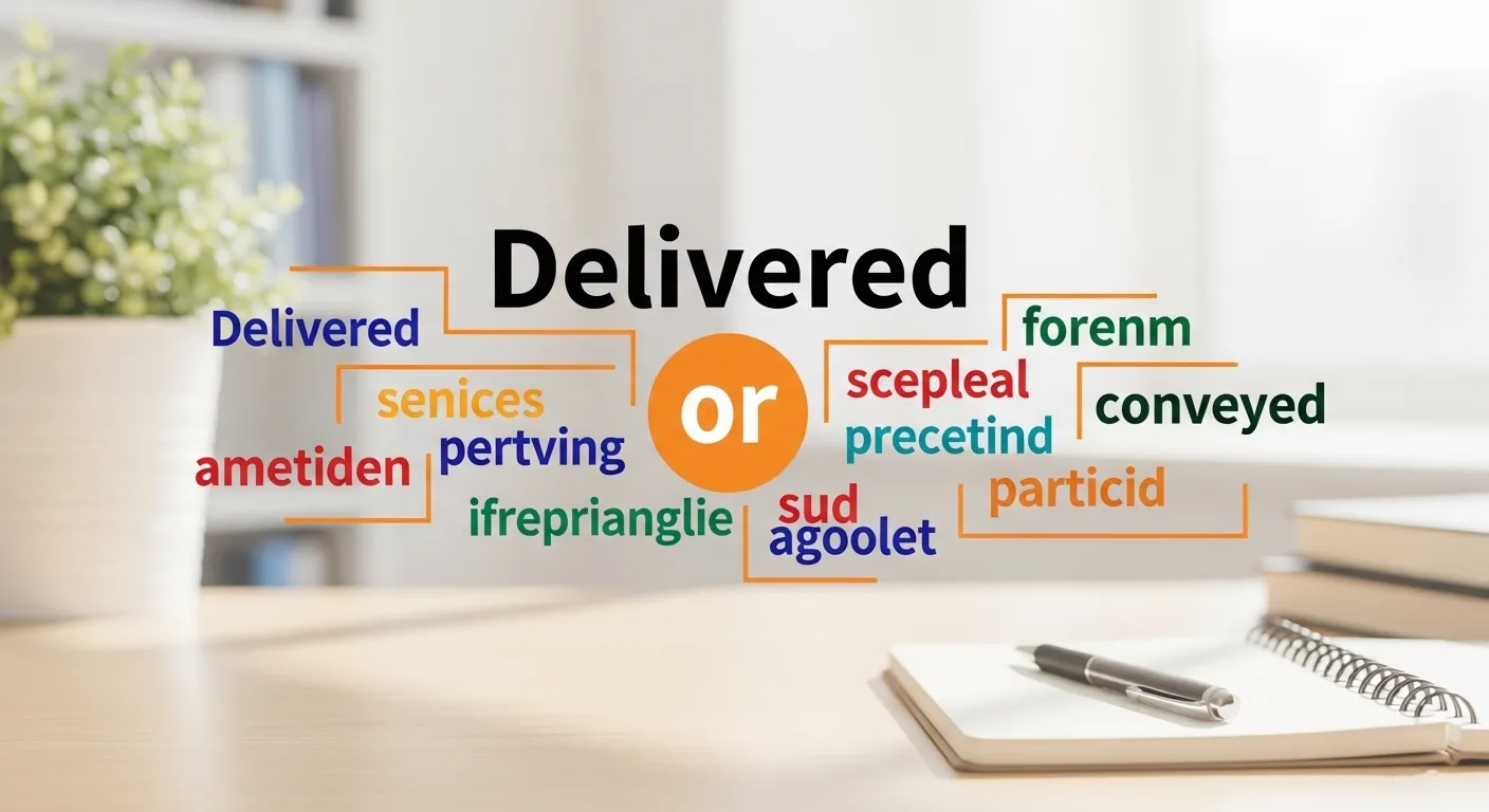 Delivered or conveyed