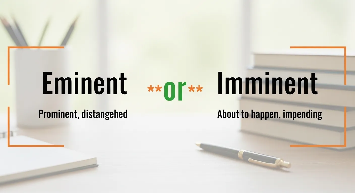 Eminent or Imminent