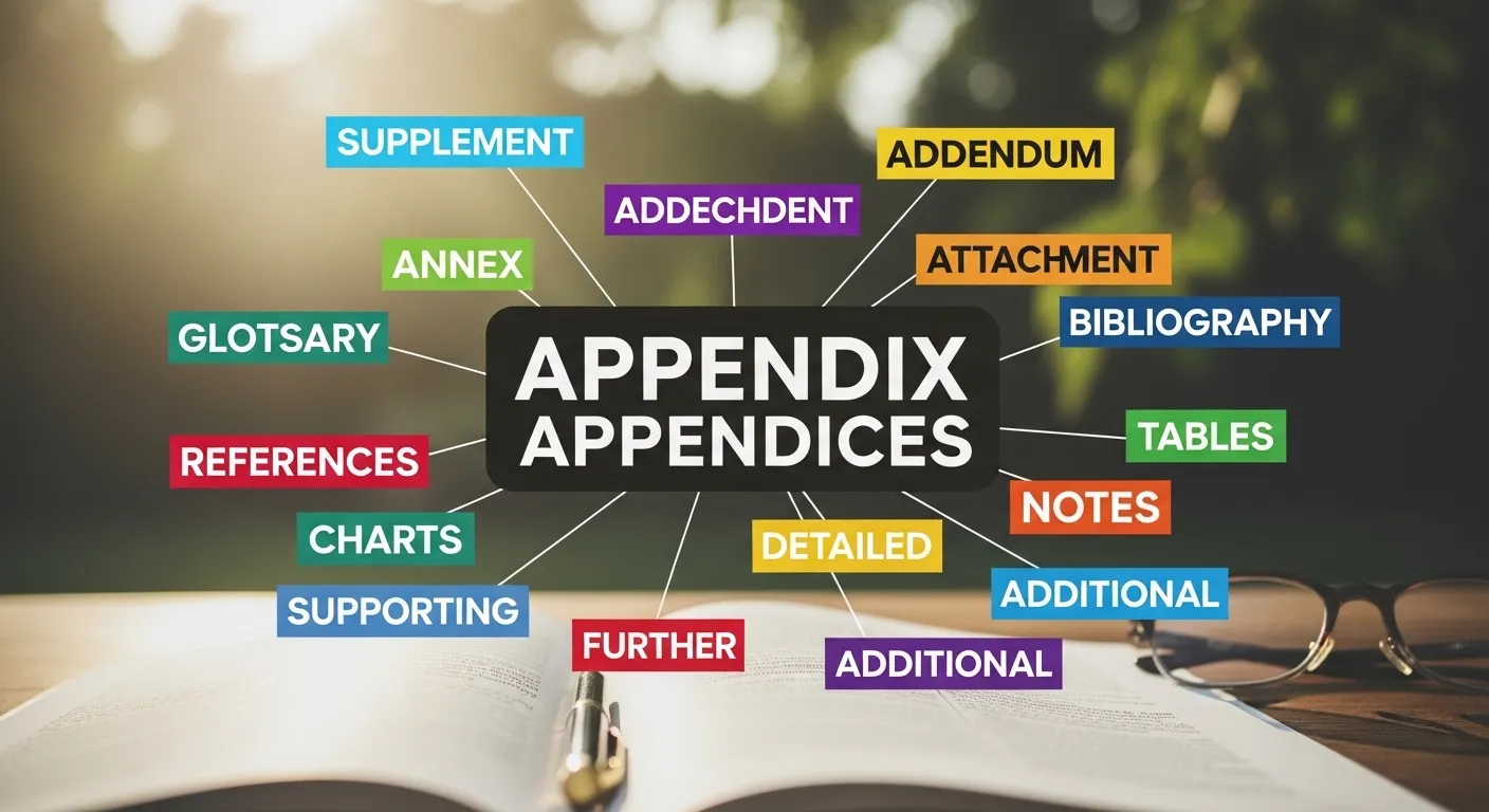 appendix or appendices