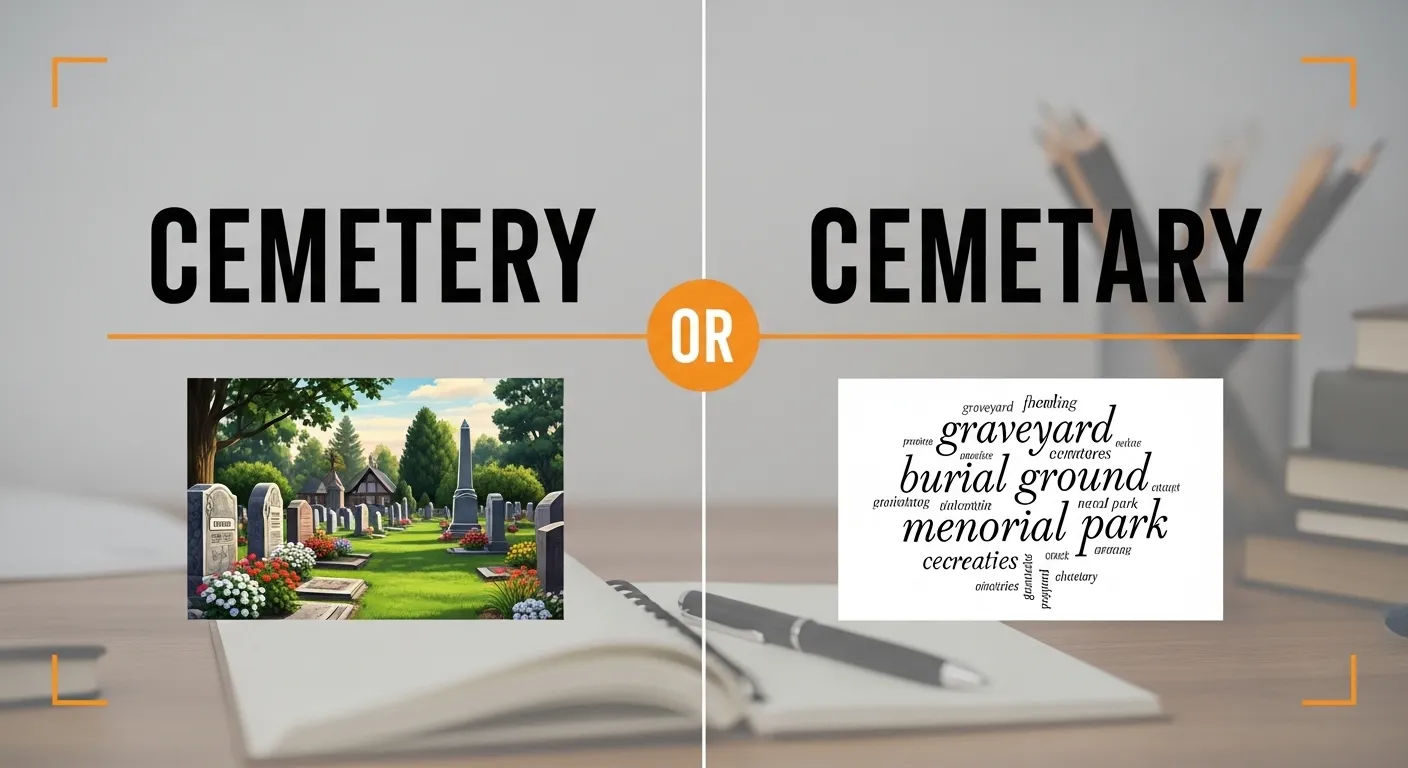 cemetery or cemetary