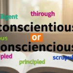 conscientious or consciencious