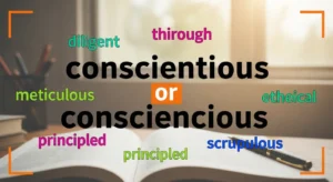conscientious or consciencious