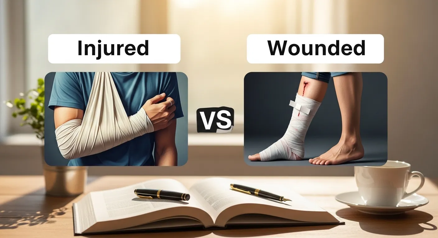 injured or wounded