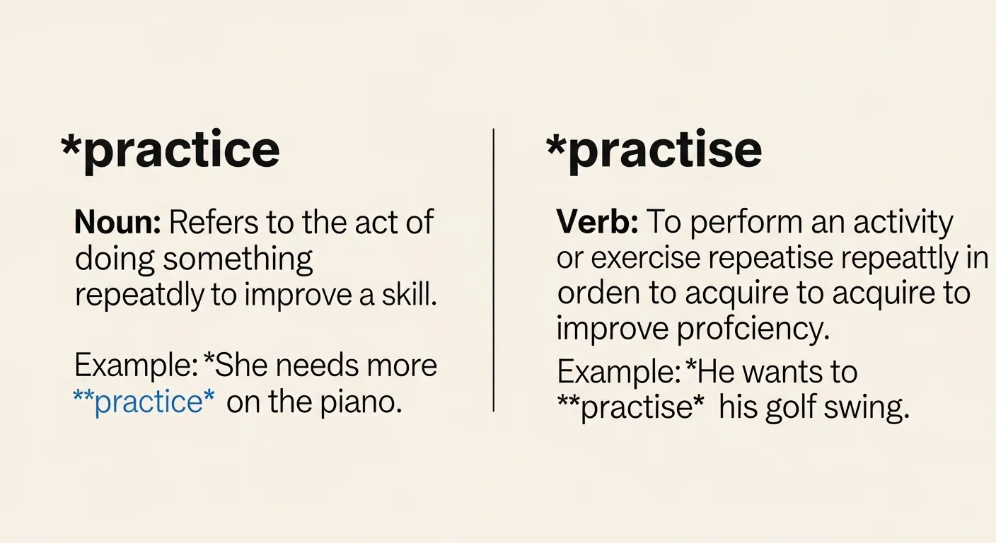 practice or practise