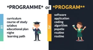 programme or program