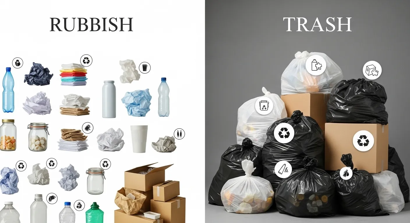 rubbish or trash