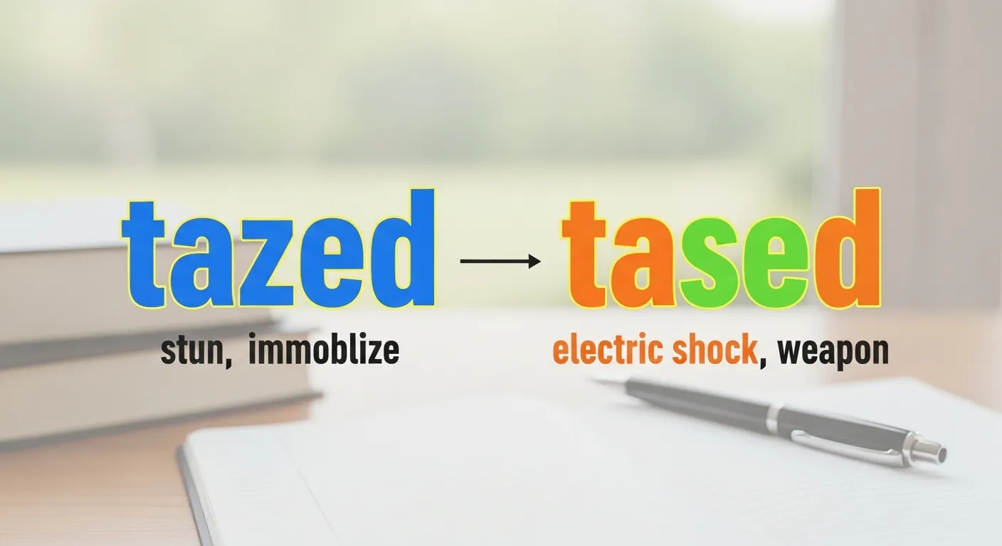 tazed or tased