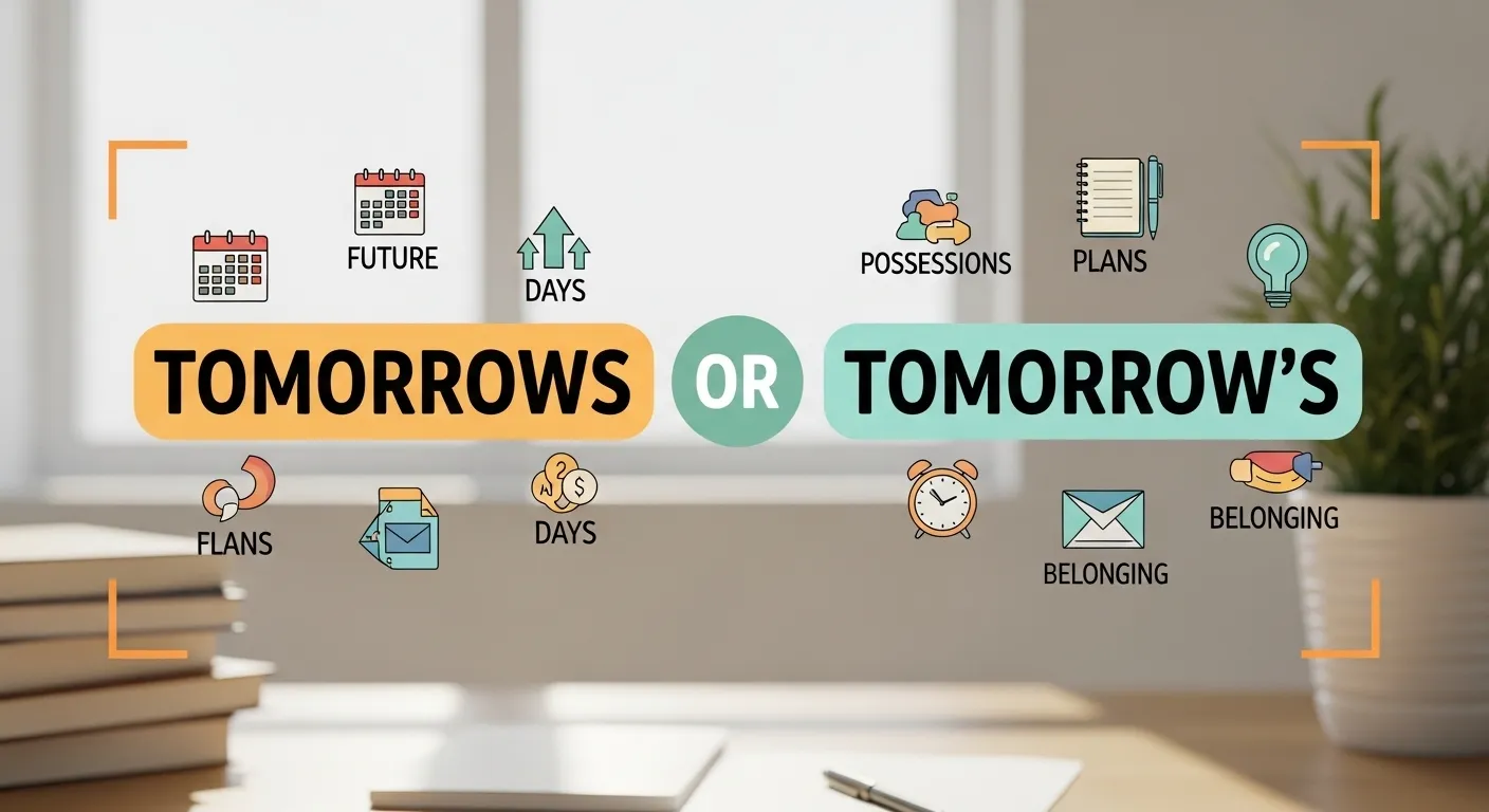 tomorrows or tomorrow's