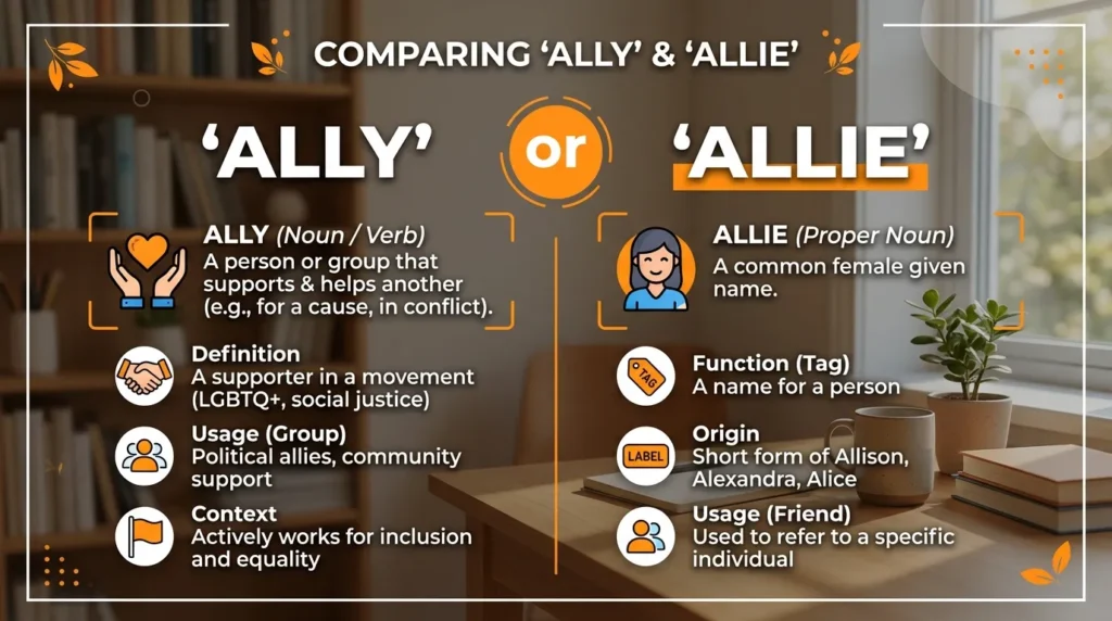 Common Confusion Between Ally and Allie