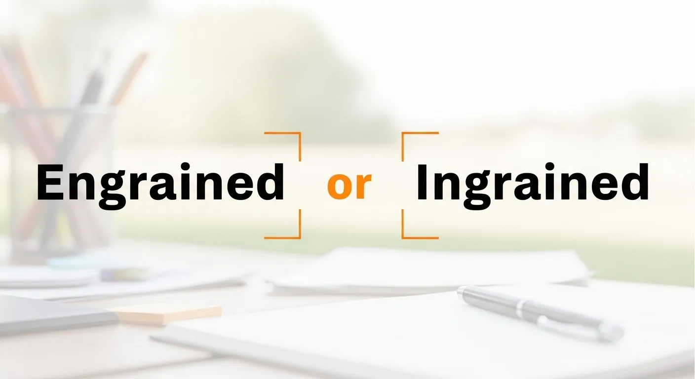 Engrained or Ingrained
