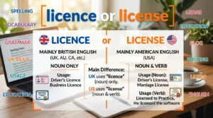 licence or license