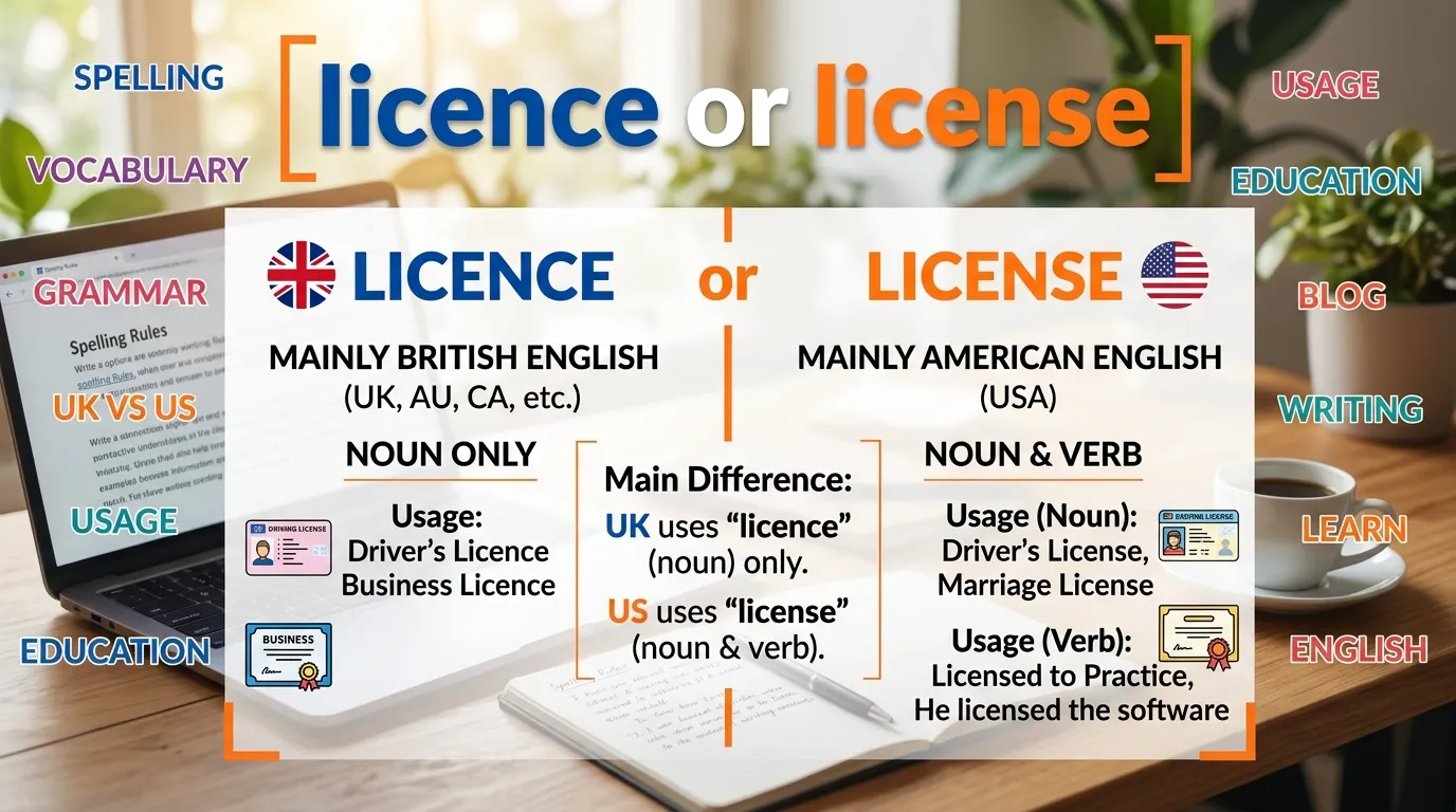licence or license