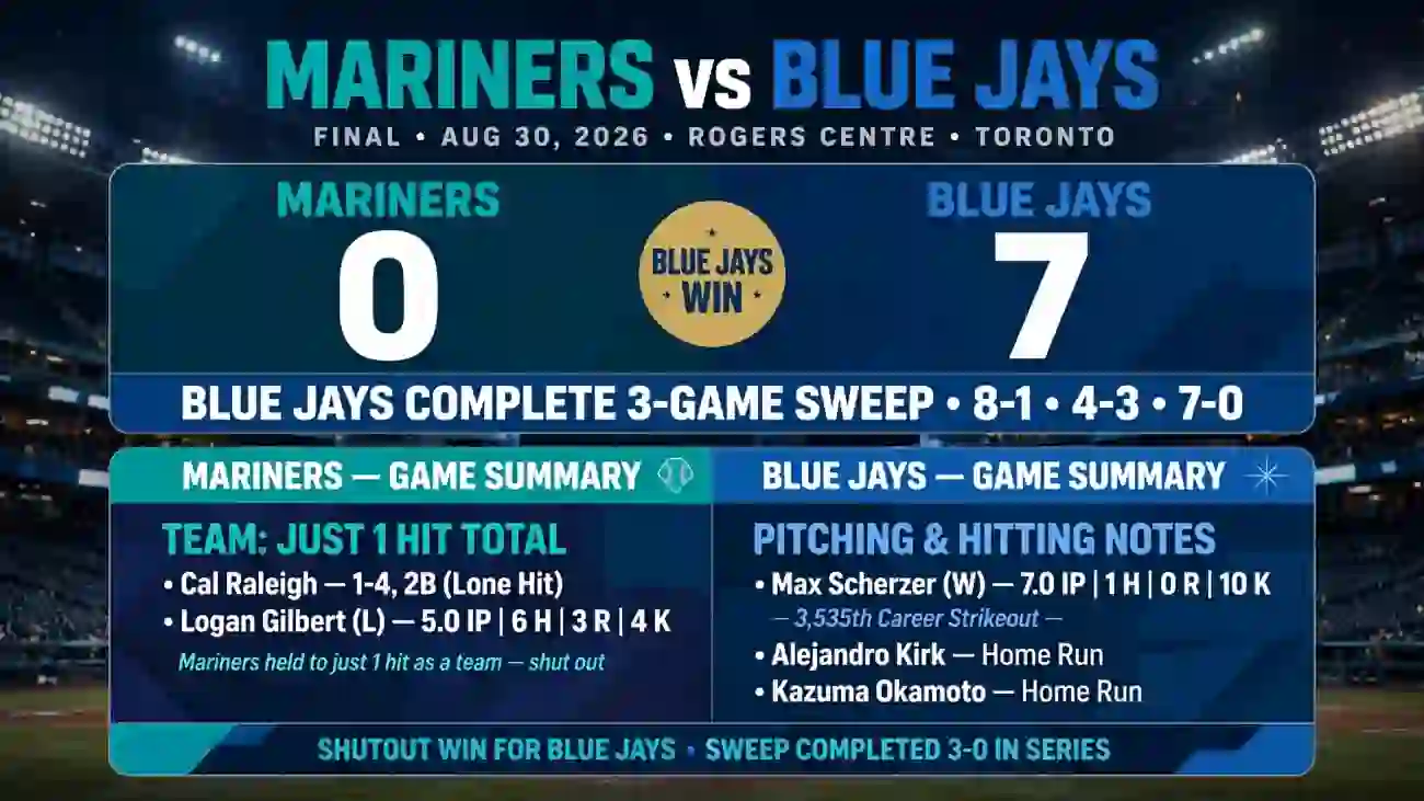 mariners vs blue jays